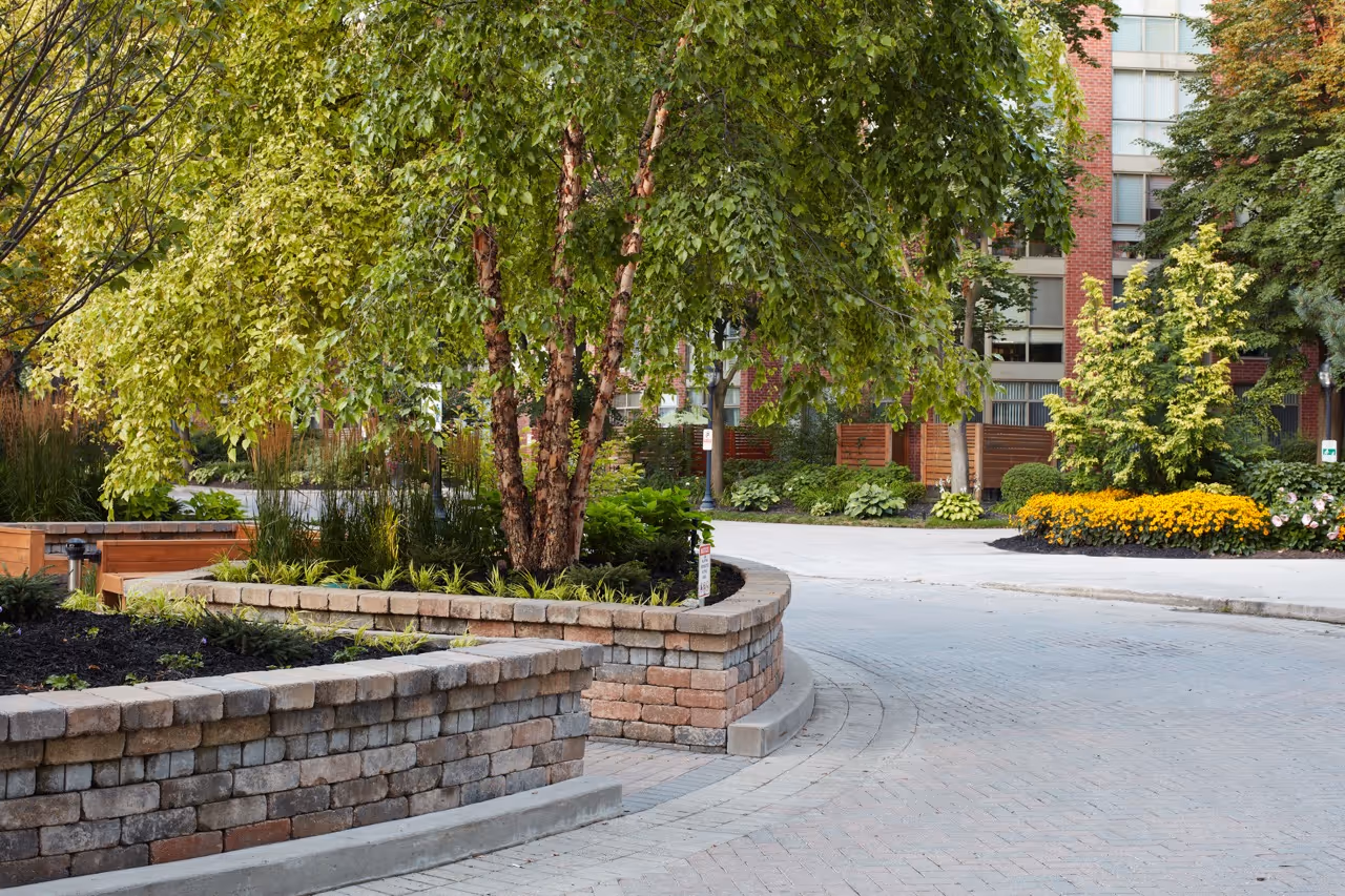 Commercial landscaping project at a Southport property